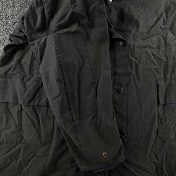 Barbour Backhouse Waxed Jacket Men Outdoors Long Trench A1255 Stockman's Size 44 - Picture 10 of 16